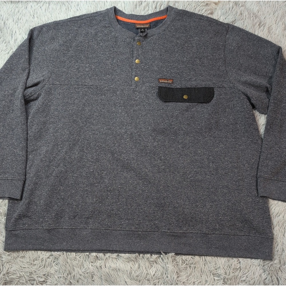 Patagonia Sweatshirt Mens 3X Gray Hemp Work Gorpcore Outdoors Comfort Soft